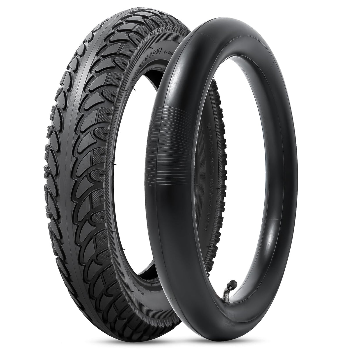 YeYouC tire and tube set front packaging showing contents and fitment benefits