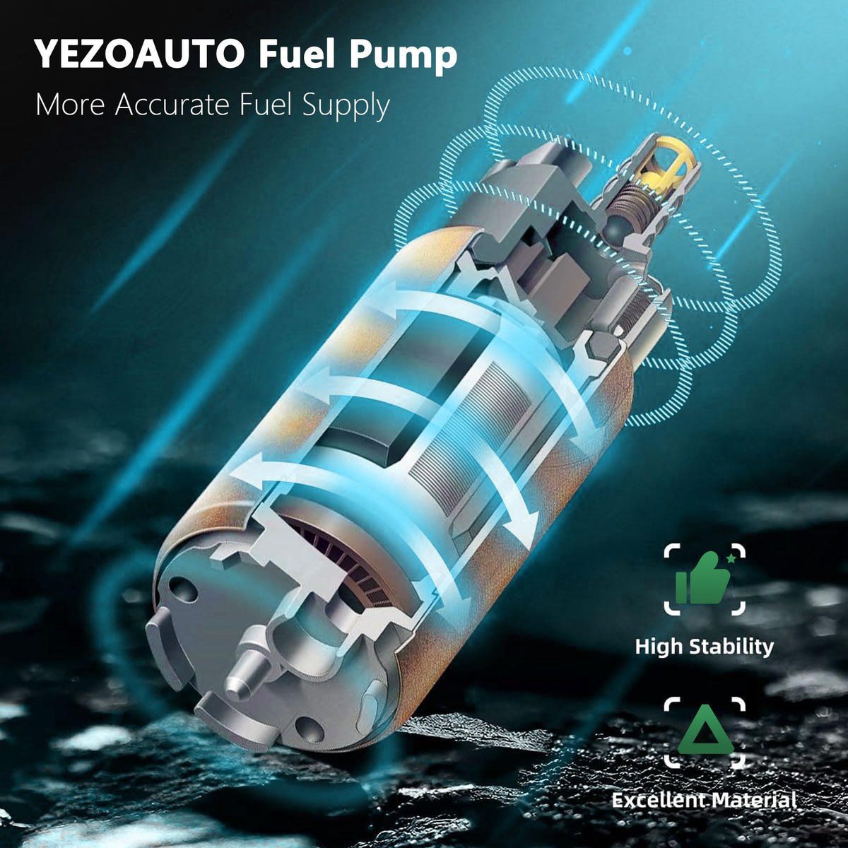 Yezoauto connector and hose interfaces showing secure connections for reliable operation