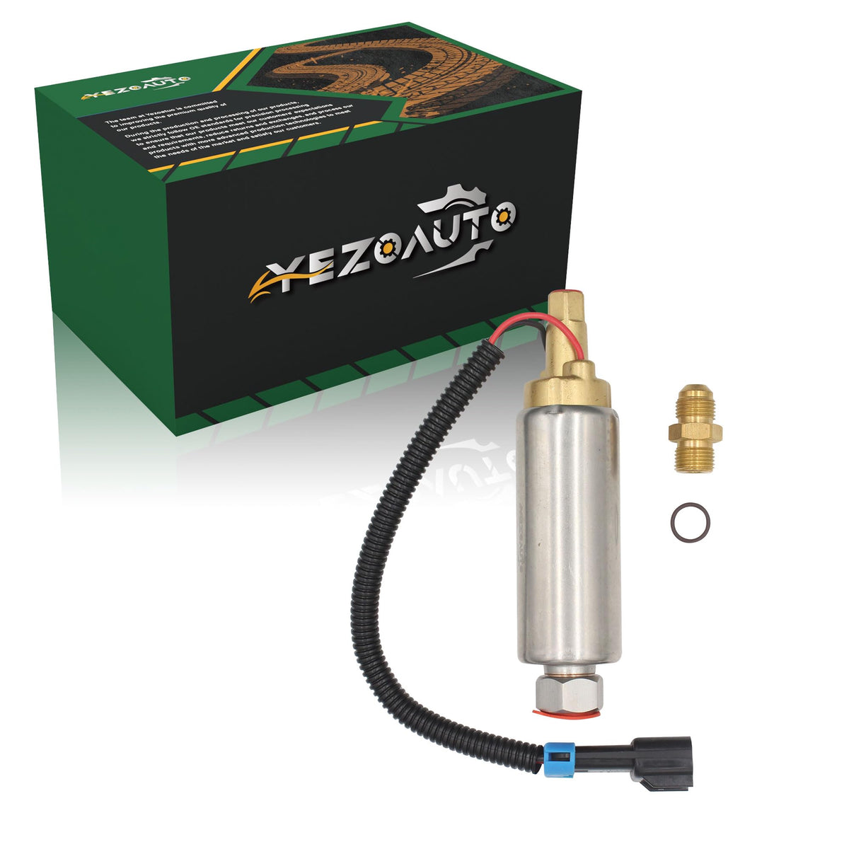 Yezoauto front assembly showing pump for accurate Mercruiser replacement benefit