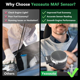 Yezoauto MAF label with OE numbers aiding part matching