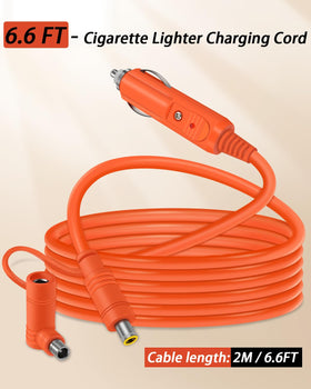 YEZriler cable length draped to show 2m flexibility and heavy-duty 14AWG wire