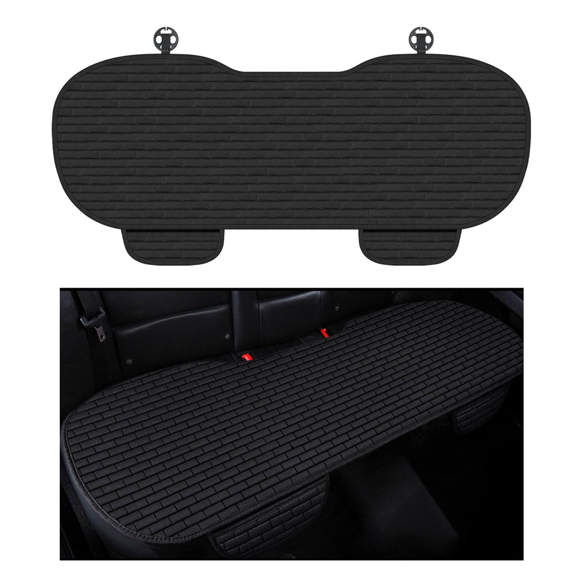 YGDMD front view of rear seat cover showing full protection and easy fit