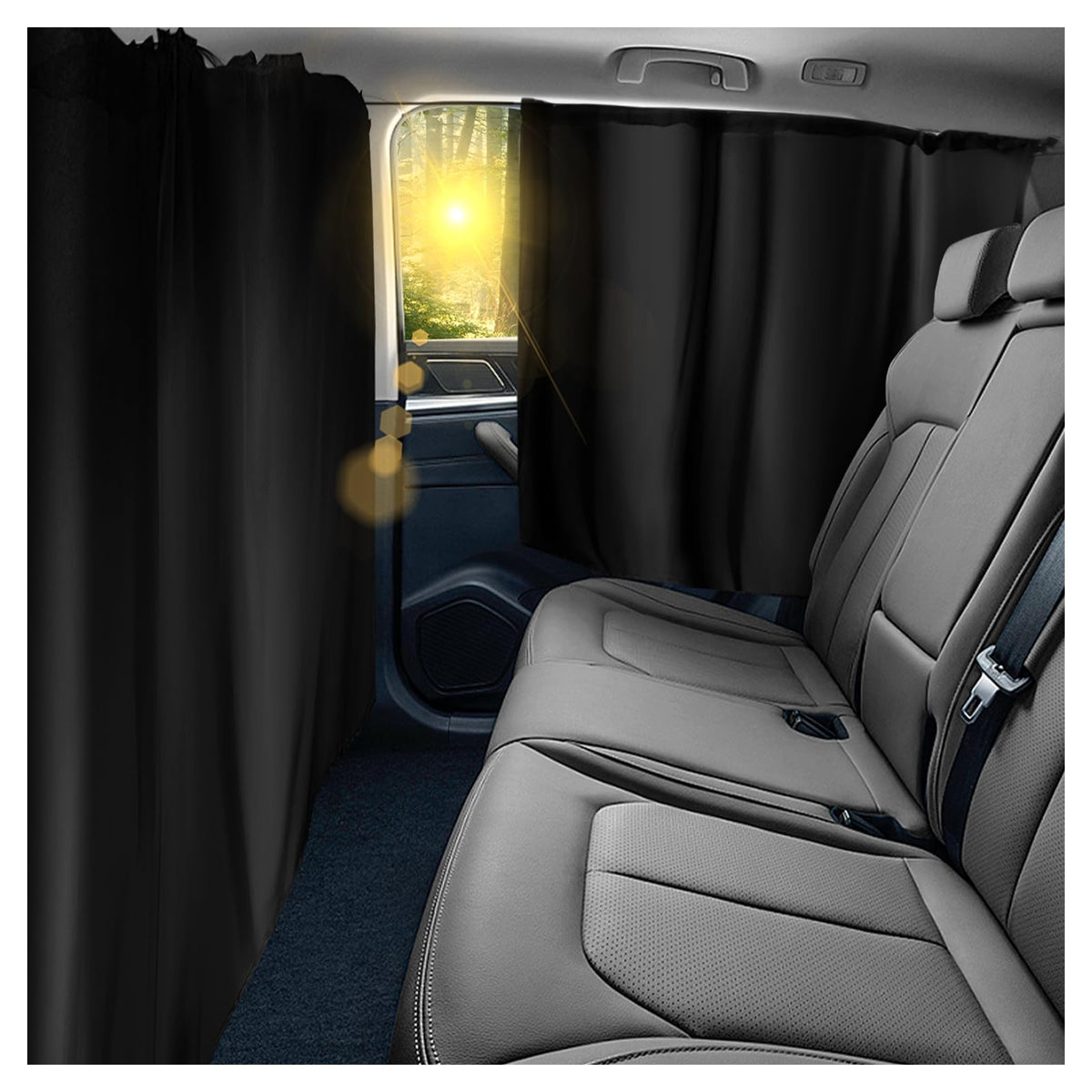 YGDMD front packaging showing three-piece car shade set and benefits