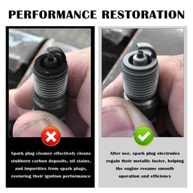 YGDMD spark plug inserted in top opening demonstrating easy, safe operation benefit