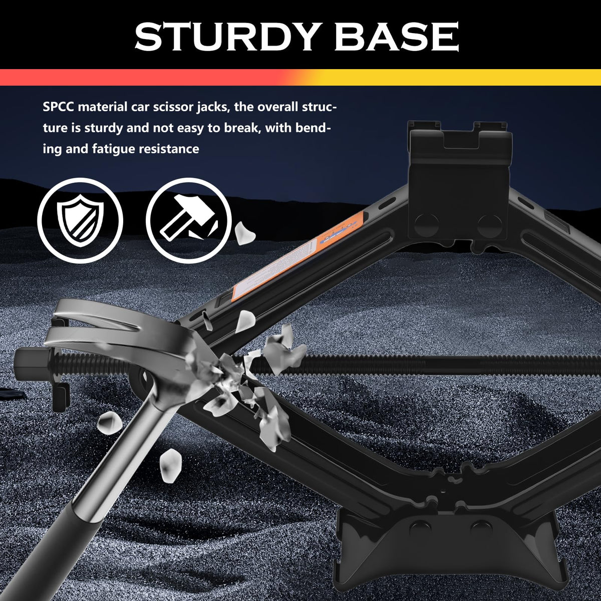 YGDMD wide base close-up illustrating increased ground contact for safer support
