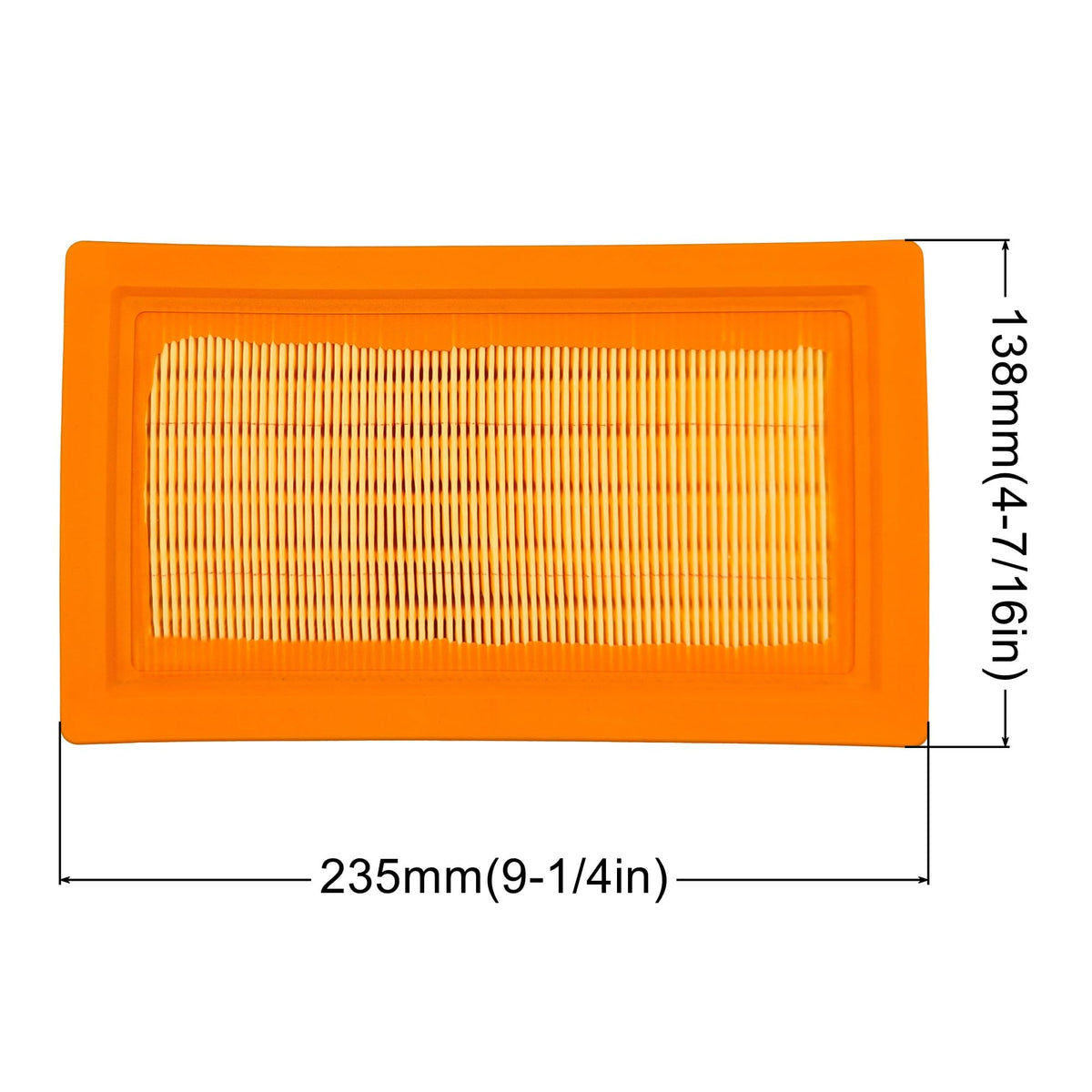 YGQ filter media closeup showing pleats for improved particle capture
