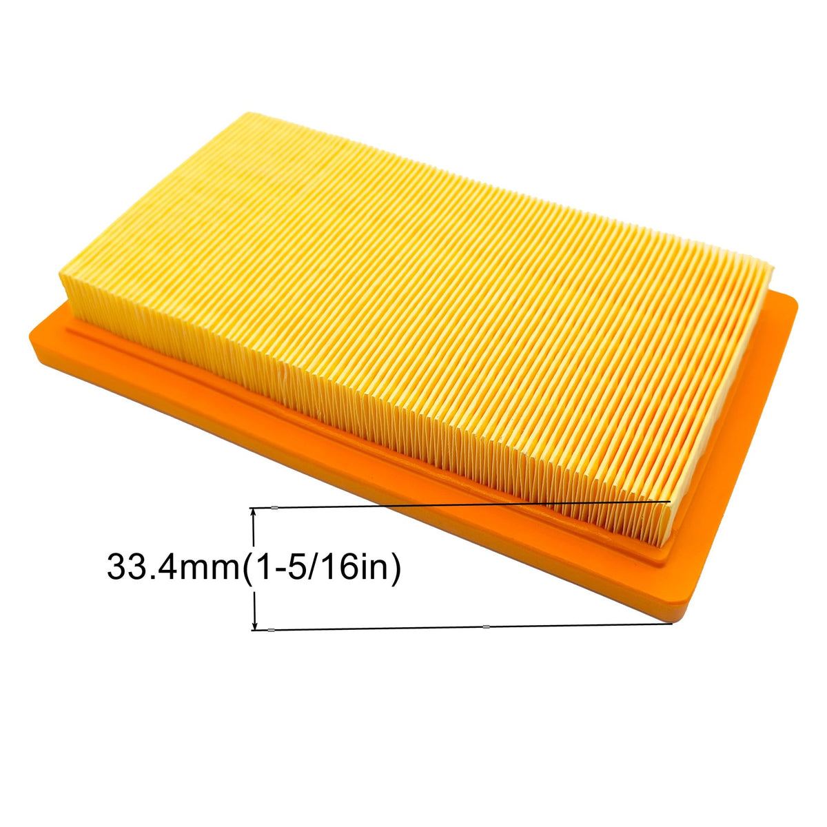 YGQ filter side profile showing dimensions for correct compatibility