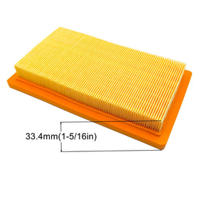 YGQ filter side profile showing dimensions for correct compatibility
