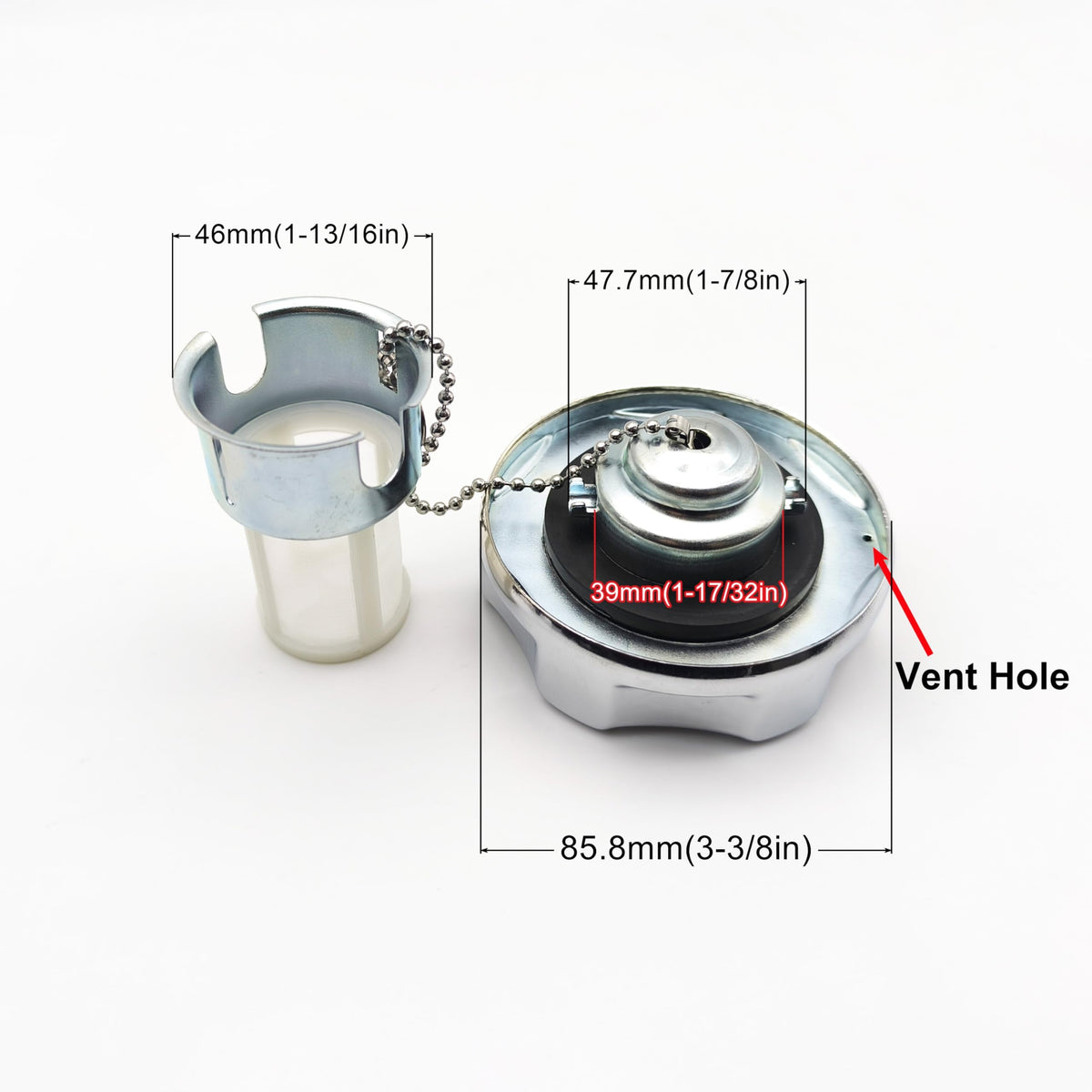 YGQ cap strainer screen close-up filtering debris for cleaner fuel delivery