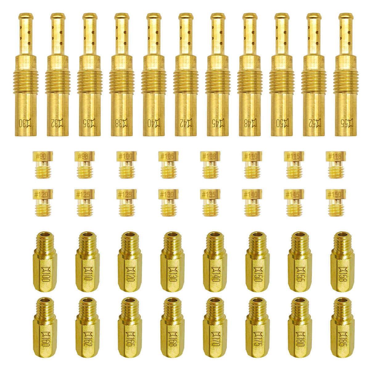 YGQ front packaging showing full 43-piece jet kit and organized layout for quick access