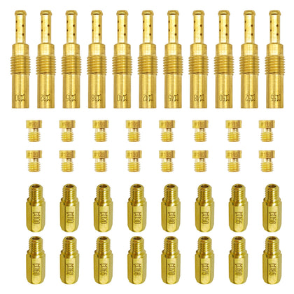 YGQ front packaging showing full 43-piece jet kit and organized layout for quick access