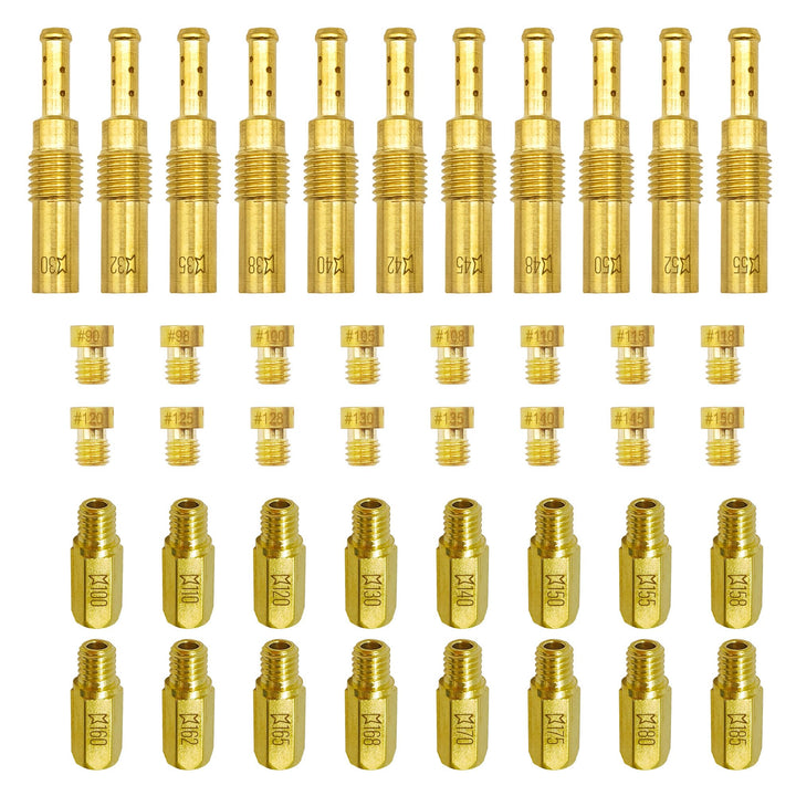 YGQ front packaging showing full 43-piece jet kit and organized layout for quick access