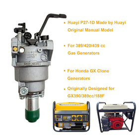 YGQ Huayi carburetor installed in generator showing direct-fit replacement benefit