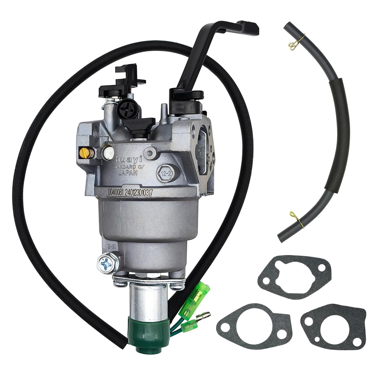 YGQ Huayi carburetor on workbench with tools showing ready-for-install convenience