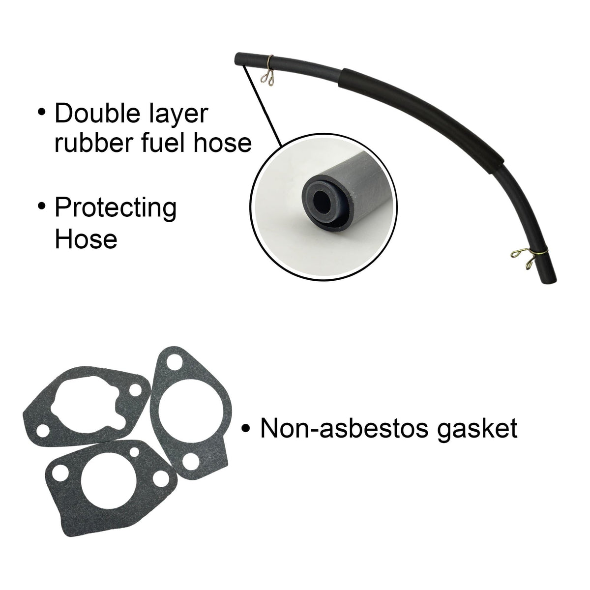 YGQ Huayi carburetor next to ruler showing size and easy fit verification