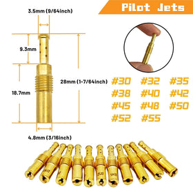YGQ jets on workbench during carb tuning demonstrating faster jet swaps and setup