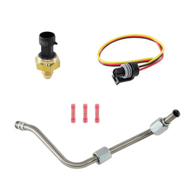 YHB tube installed on Ford Powerstroke demonstrating correct routing benefit