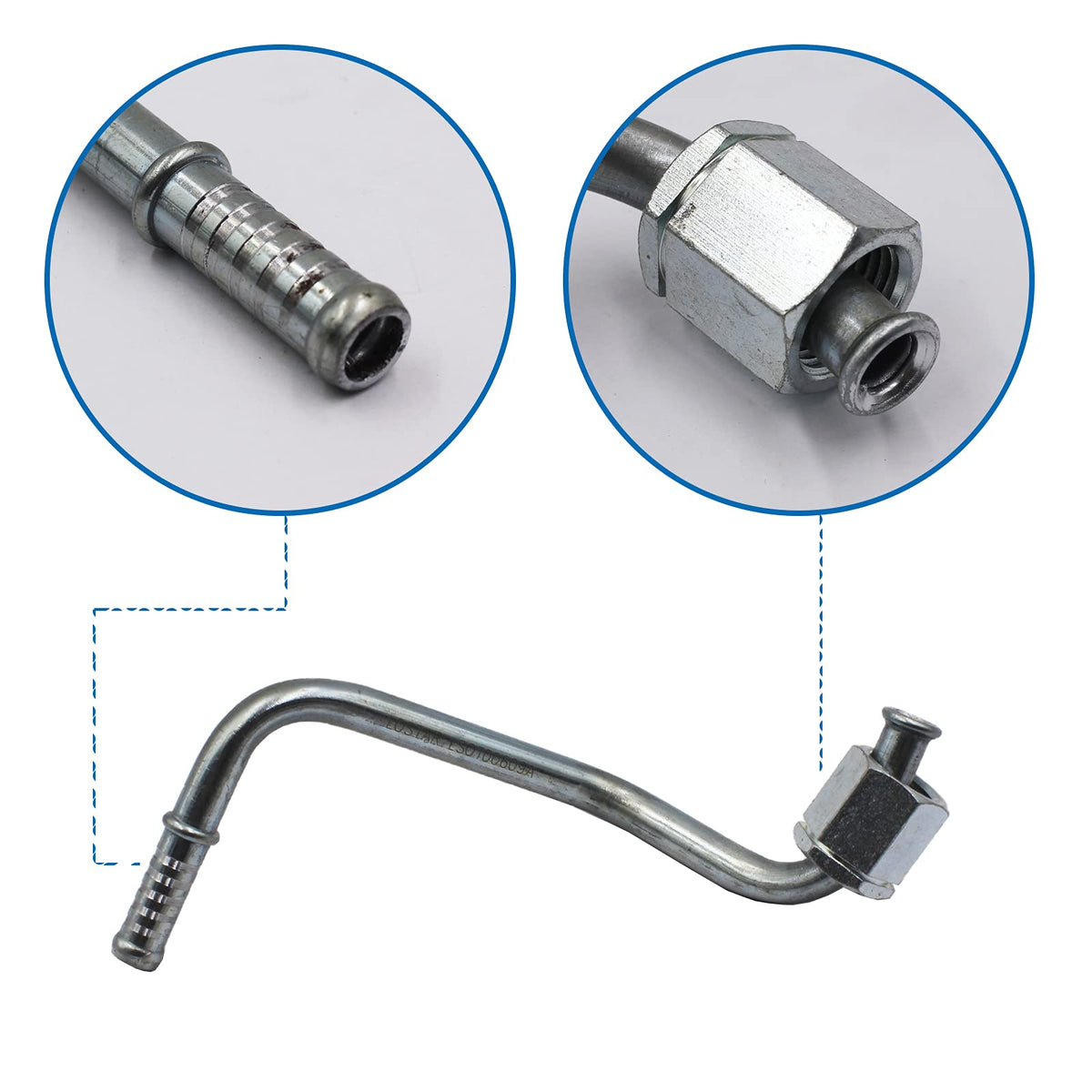 YHB tubing reinforcement texture detail for durability under heat