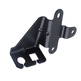 YHB throttle bracket with throttle cable clipped in showing reliable engagement