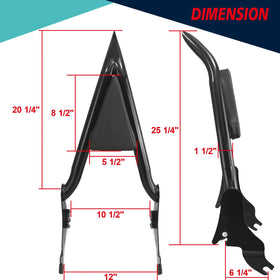 YHMOTO stainless-steel sissy rod detail showing strength and rust resistance benefit