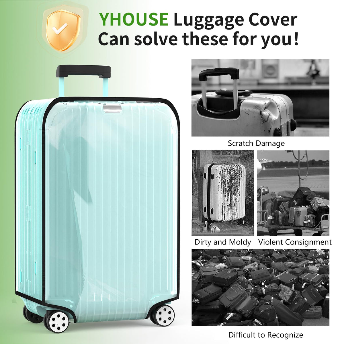 YHOUSE top handle fit demonstrating easy carry benefit