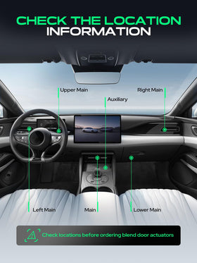 YHTAUTO actuator installed in vehicle HVAC housing restoring proper airflow