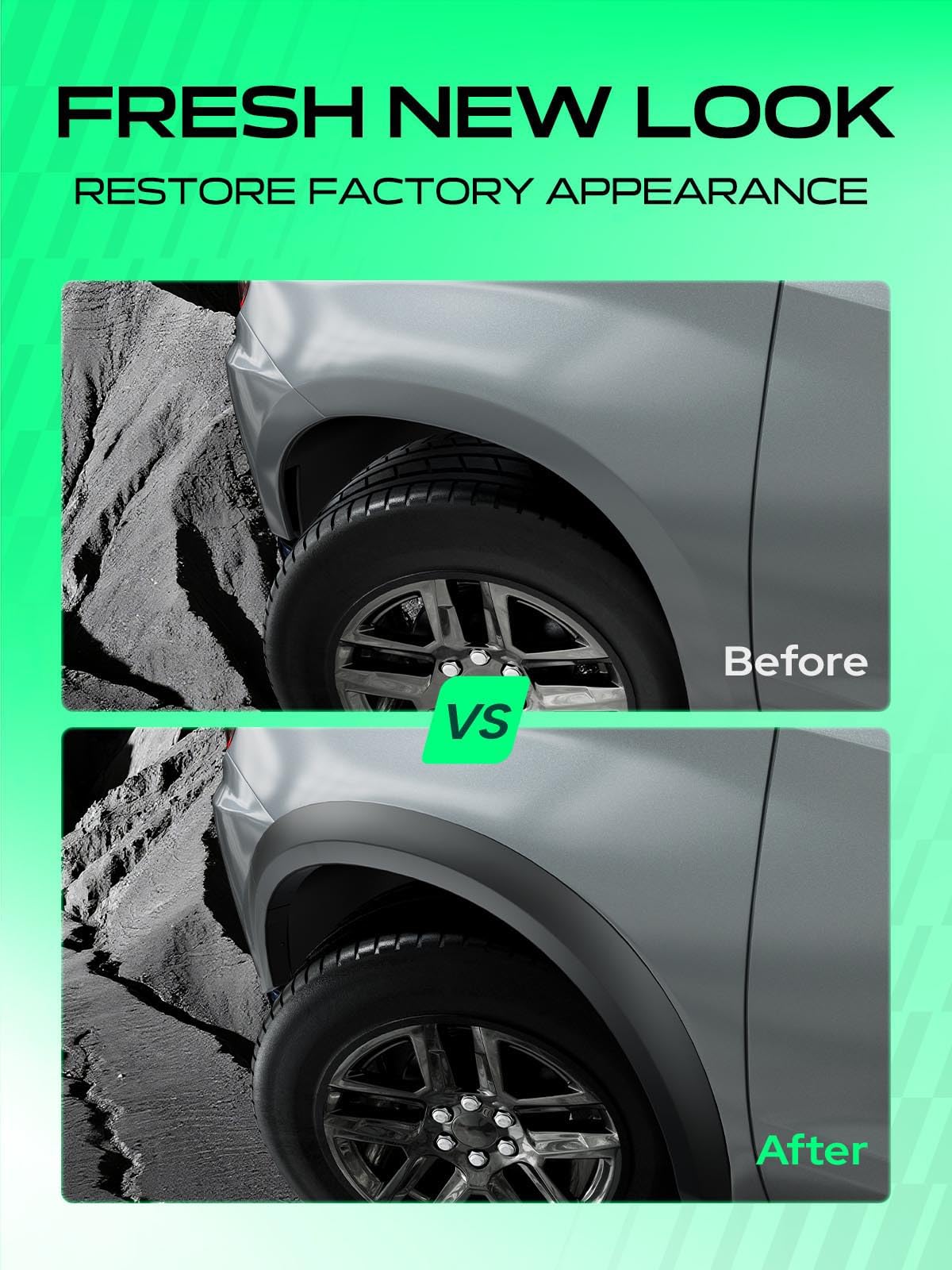 YHTAUTO flare beside ruler showing dimensions for accurate size verification