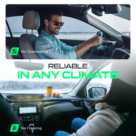 YHTAUTO resistor shown inside van dashboard emphasizing improved cabin airflow
