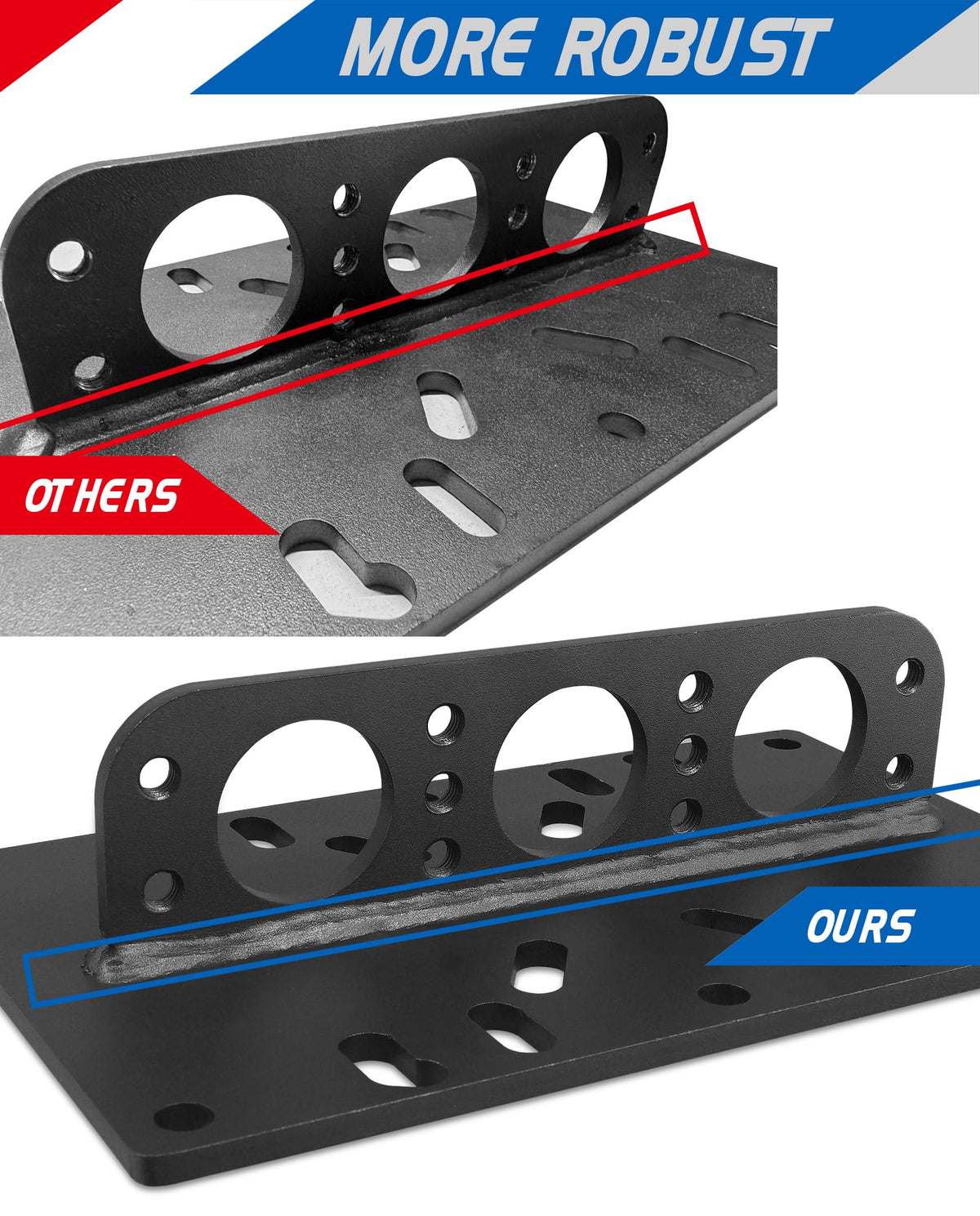 YHXCUIER plate bolted to carburetor pattern illustrating universal fit and quick install