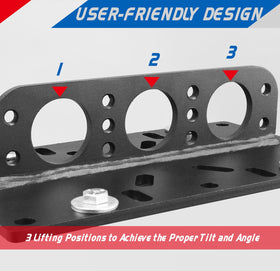 YHXCUIER plate next to hand for scale showing compact size and clear fitment
