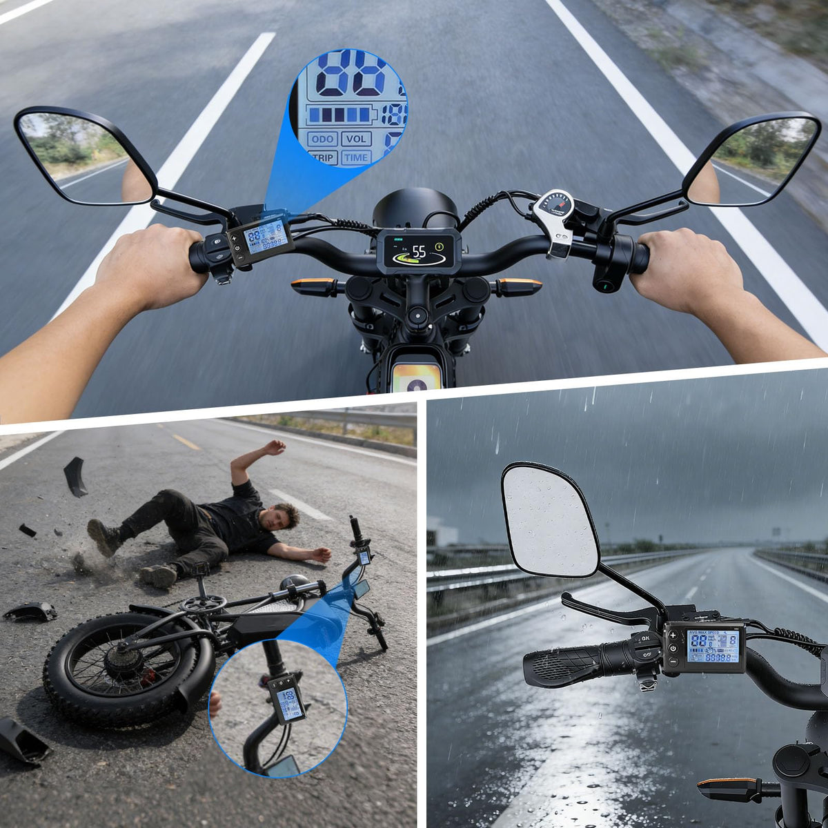 YIBEICO ABS housing texture illustrating shatter-resistant durability