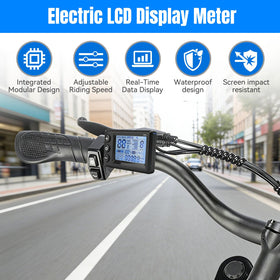 YIBEICO meter mounted on scooter in ride setting improving awareness