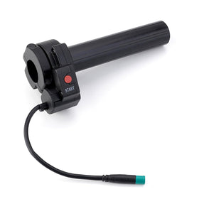 YIBEICO throttle on a motorcycle in motion showing confident riding control