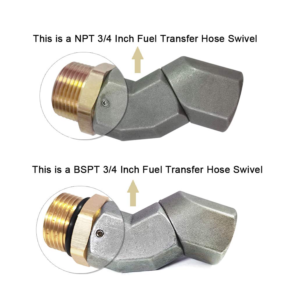 YIENAKFUN close-up of 3/4 inch NPT threads demonstrating secure fit advantage