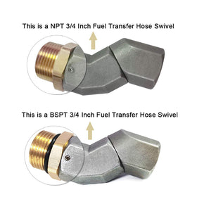 YIENAKFUN close-up of 3/4 inch NPT threads demonstrating secure fit advantage