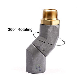 YIENAKFUN rotating joint detail highlighting 360° rotation benefit