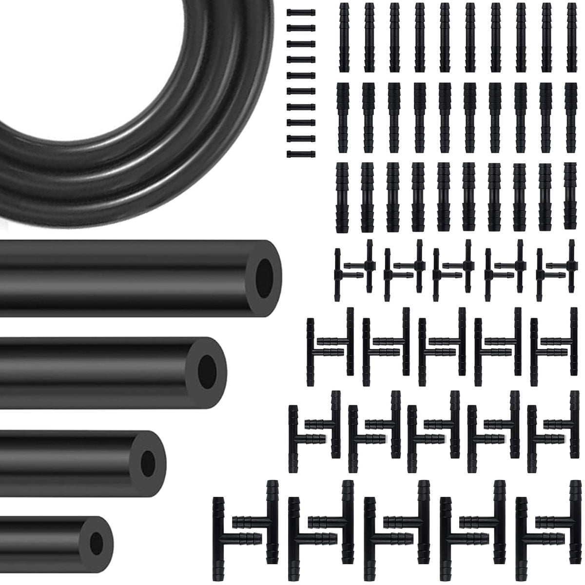 YIENFBEV front view of complete vacuum hose kit showing included contents and convenience