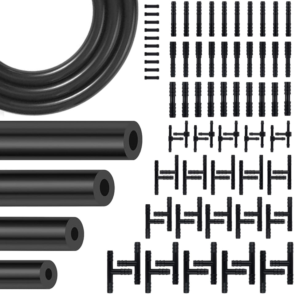 YIENFBEV front view of complete vacuum hose kit showing included contents and convenience