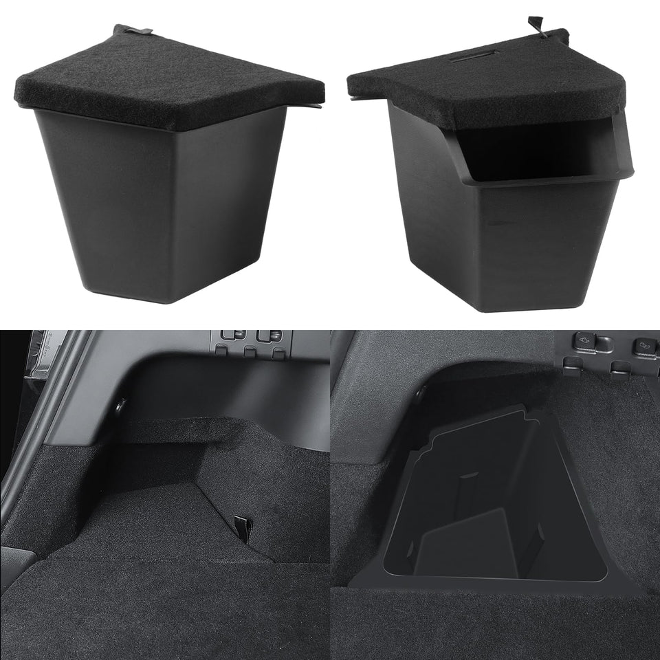 Yieokei front packaging showing Model Y trunk organizer for neat storage