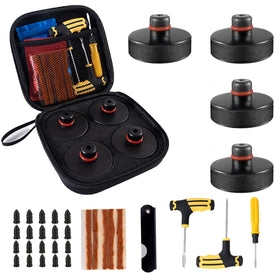 Yieokei front packaging showing Tesla jack pads kit and portable pouch benefit