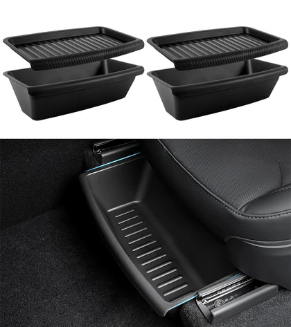 Yieokei front view under-seat box showing neat concealed storage benefit