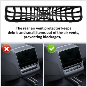 Yieokei rear vent protector installed blocking debris and maintaining airflow