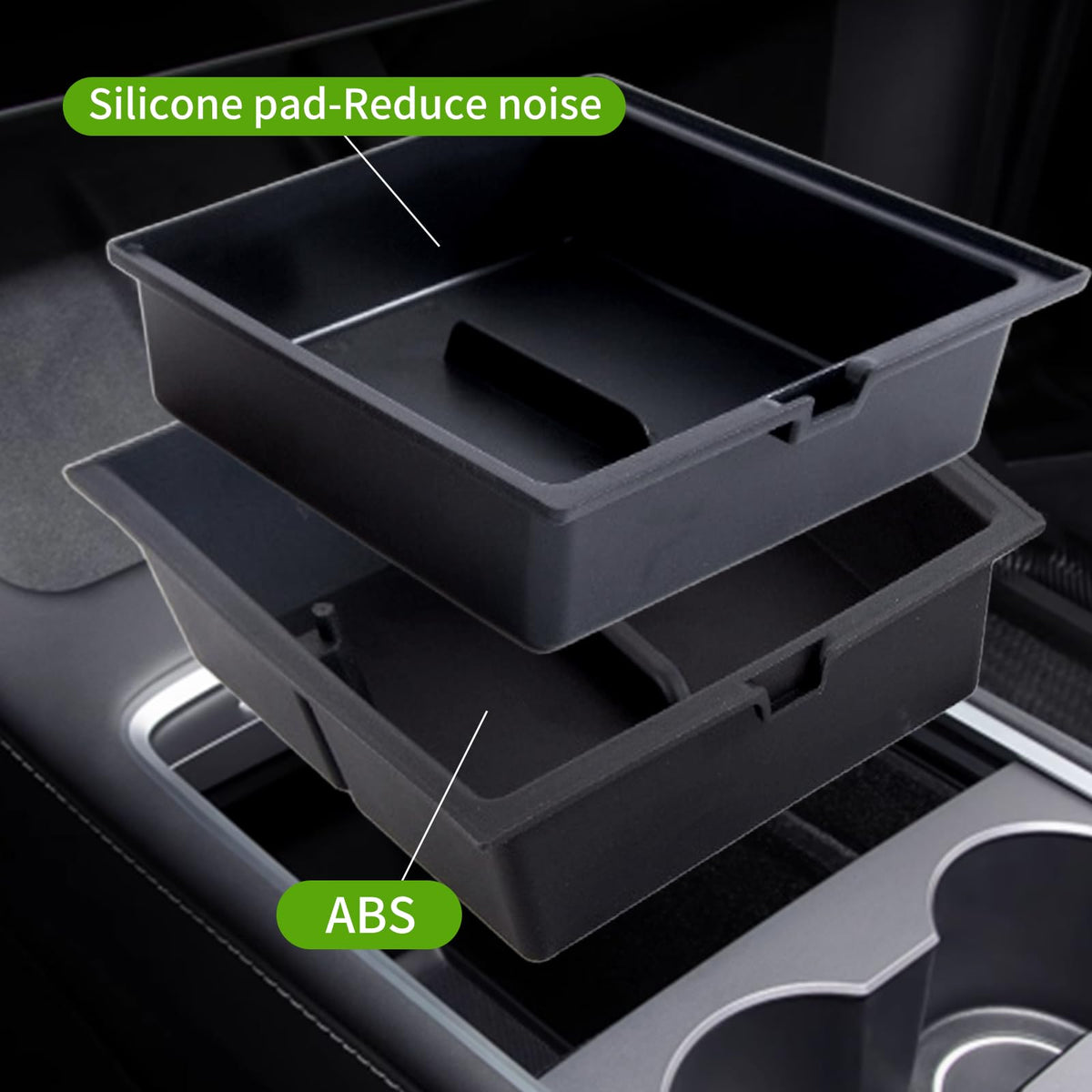 Yieokei silicone mat close-up protecting items and reducing cabin noise