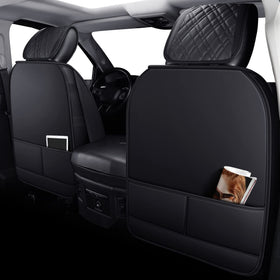 YIERTAI faux leather texture close-up showing durable wipe-clean finish