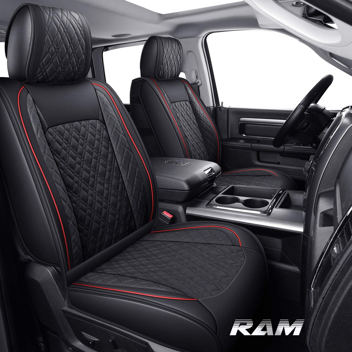 YIERTAI front seat full view showing snug fit and renewed cabin style