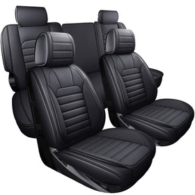 YIERTAI front seat covers installed showing clean fit and protection