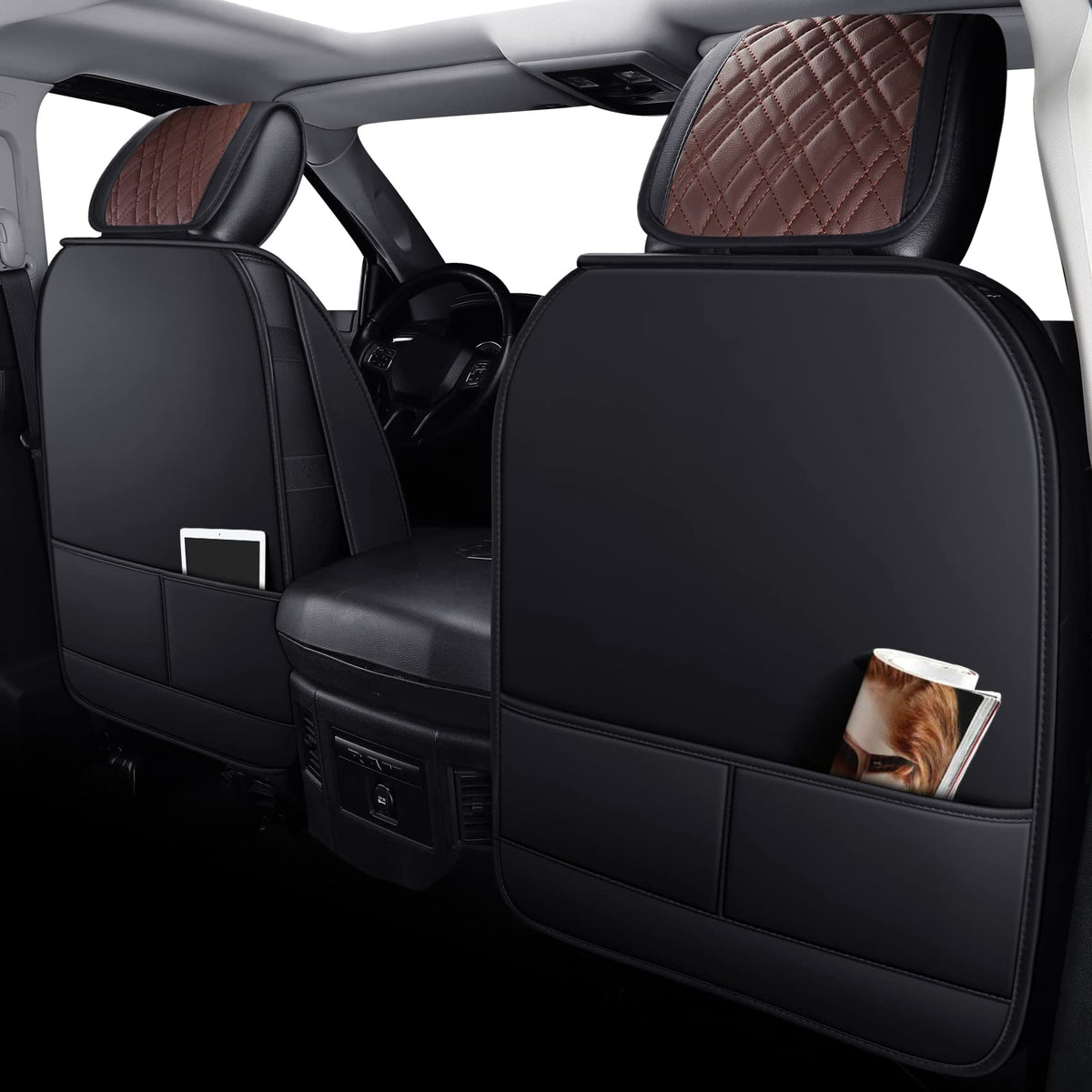 YIERTAI rear bench coverage in brown offering waterproof protection
