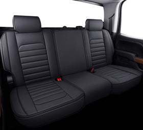 YIERTAI seat cover showing exposed buckles and storage pockets for convenience