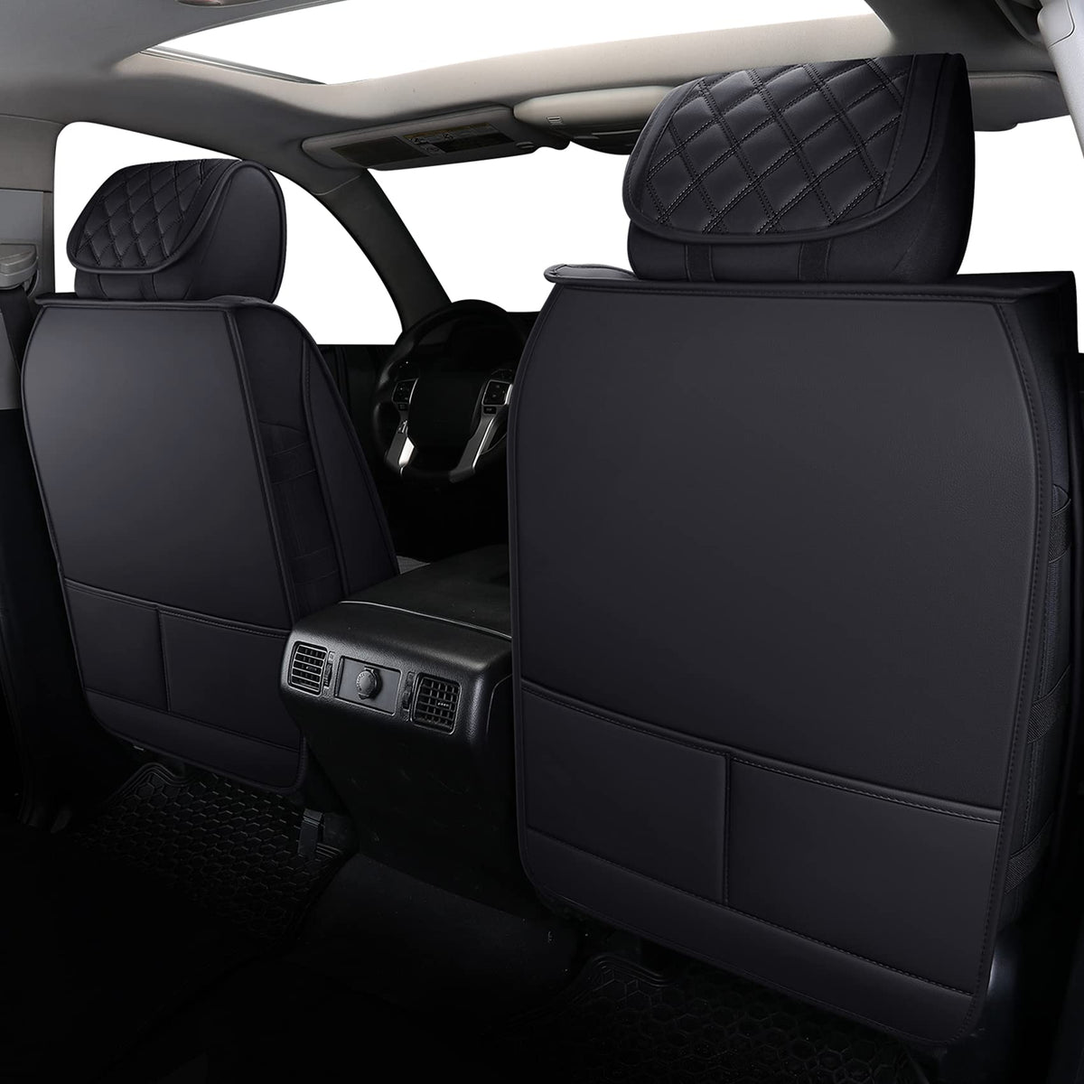 YIERTAI close-up of faux-leather texture offering durable, attractive finish