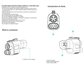YIGPAIPO adapter connected to a Tesla Supercharger stall, expanding charging options